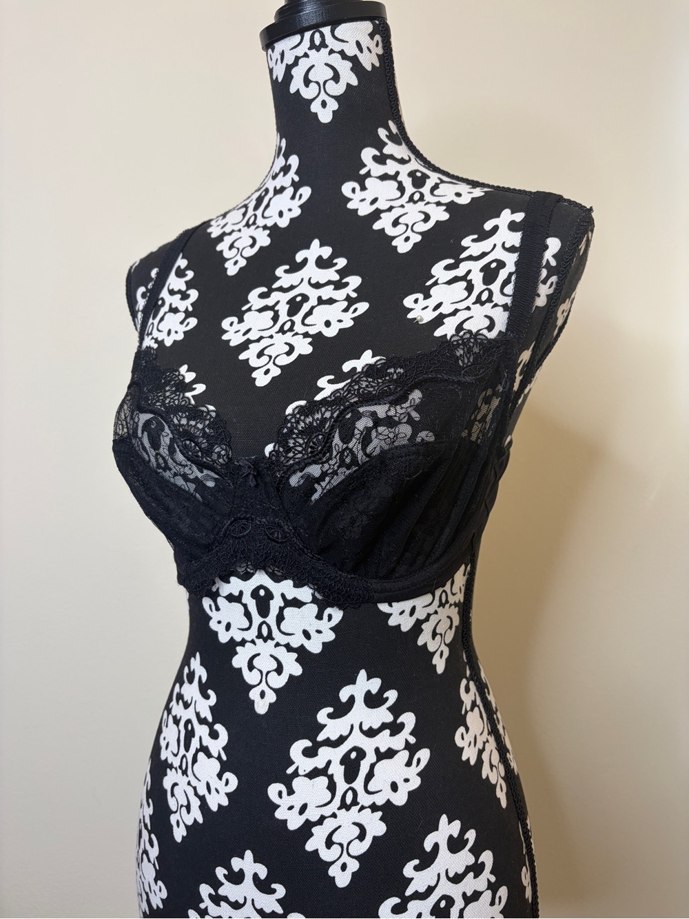 Panache Black Lace Underwire Bra